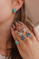Jumbo Star Slab Stud Earrings-Stud Earrings-Rae Collective, Women's Online Fashion Boutique Located in Phoenix, Arizona (Scottsdale Area)