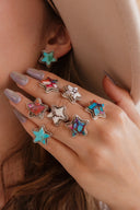Jumbo Star Slab Stud Earrings-Stud Earrings-Rae Collective, Women's Online Fashion Boutique Located in Phoenix, Arizona (Scottsdale Area)