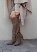 The Lexington Boot- Taupe - PREORDER SHIPS 11/30-Boots-Rae Collective, Women's Online Fashion Boutique Located in Phoenix, Arizona (Scottsdale Area)