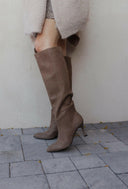 The Lexington Boot- Taupe - PREORDER SHIPS 11/30-Boots-Rae Collective, Women's Online Fashion Boutique Located in Phoenix, Arizona (Scottsdale Area)