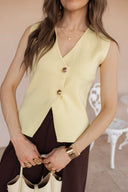 The Pretty Little Button Vest Top