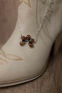 Little Horseshoe Stone Necklace-Chain Necklaces-Rae Collective, Women's Online Fashion Boutique Located in Phoenix, Arizona (Scottsdale Area)