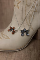 Little Horseshoe Stone Necklace-Chain Necklaces-Rae Collective, Women's Online Fashion Boutique Located in Phoenix, Arizona (Scottsdale Area)