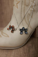 Little Horseshoe Stone Necklace-Chain Necklaces-Rae Collective, Women's Online Fashion Boutique Located in Phoenix, Arizona (Scottsdale Area)