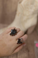 Multi Amber Heart Rings-Rings-Rae Collective, Women's Online Fashion Boutique Located in Phoenix, Arizona (Scottsdale Area)