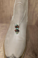 Red Tigers Eye & Mine 8 Necklaces-Chain Necklaces-Rae Collective, Women's Online Fashion Boutique Located in Phoenix, Arizona (Scottsdale Area)