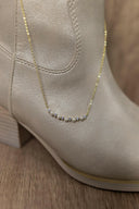 Dainty Pearl & Crystal Necklace-Chain Necklaces-Rae Collective, Women's Online Fashion Boutique Located in Phoenix, Arizona (Scottsdale Area)