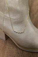 Dainty Pearl & Crystal Necklace-Chain Necklaces-Rae Collective, Women's Online Fashion Boutique Located in Phoenix, Arizona (Scottsdale Area)