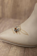 White CZ, Amber & Chocolate Moonstone Floating Ring-Rings-Rae Collective, Women's Online Fashion Boutique Located in Phoenix, Arizona (Scottsdale Area)
