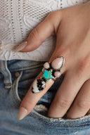 Desert Rose Multicolor Western Statement Ring S.No 27