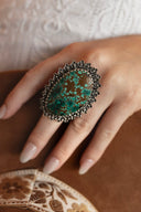 Desert Bloom Turquoise Statement Ring S.No 16