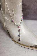 Krystal Krushed Stone Lariat Necklace-Chain Necklaces-Rae Collective, Women's Online Fashion Boutique Located in Phoenix, Arizona (Scottsdale Area)