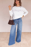 Chic Little Rodeo Embroidered Sweatshirt