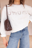 Chic Little Rodeo Embroidered Sweatshirt