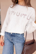 Chic Little Rodeo Embroidered Sweatshirt