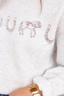 Chic Little Rodeo Embroidered Sweatshirt