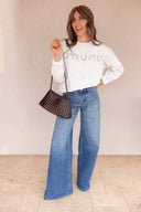 Chic Little Rodeo Embroidered Sweatshirt