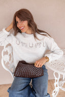 Luna Woven Shoulder Handbag | 2 Colors