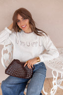 Chic Little Rodeo Embroidered Sweatshirt