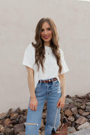 French Box Terry Tee-Short Sleeve Tops-Rae Collective, Women's Online Fashion Boutique Located in Phoenix, Arizona (Scottsdale Area)
