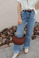 Nova Chain Monochromatic Checkered Detail Crossbody-Purses & Bags-Rae Collective, Women's Online Fashion Boutique Located in Phoenix, Arizona (Scottsdale Area)