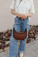 Nova Chain Monochromatic Checkered Detail Crossbody-Purses & Bags-Rae Collective, Women's Online Fashion Boutique Located in Phoenix, Arizona (Scottsdale Area)