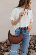 Nova Chain Monochromatic Checkered Detail Crossbody-Purses & Bags-Rae Collective, Women's Online Fashion Boutique Located in Phoenix, Arizona (Scottsdale Area)
