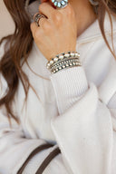 Mesa Moon Sterling Silver Studded Cuffs | MADE TO ORDER