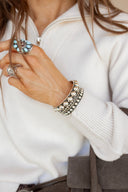 Mesa Moon Sterling Silver Studded Cuffs | MADE TO ORDER