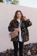 Outlands Oversized Camo Cargo Pocket Denim Jacket-Shackets-Rae Collective, Women's Online Fashion Boutique Located in Phoenix, Arizona (Scottsdale Area)