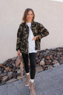 Outlands Oversized Camo Cargo Pocket Denim Jacket-Shackets-Rae Collective, Women's Online Fashion Boutique Located in Phoenix, Arizona (Scottsdale Area)
