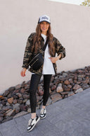 Outlands Oversized Camo Cargo Pocket Denim Jacket-Shackets-Rae Collective, Women's Online Fashion Boutique Located in Phoenix, Arizona (Scottsdale Area)
