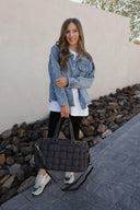 Pearly Girly Peal Denim Jacket-Jackets-Rae Collective, Women's Online Fashion Boutique Located in Phoenix, Arizona (Scottsdale Area)