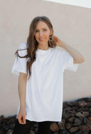 Naturally Cozy Organic Cotton Boyfriend Tee-Tops-Krush Kandy, Women's Online Fashion Boutique Located in Phoenix, Arizona (Scottsdale Area)