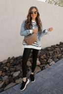 Risen Button Up Ombre Washed Jacket-Jackets-Rae Collective, Women's Online Fashion Boutique Located in Phoenix, Arizona (Scottsdale Area)
