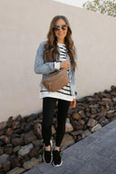 Risen Button Up Ombre Washed Jacket-Jackets-Krush Kandy, Women's Online Fashion Boutique Located in Phoenix, Arizona (Scottsdale Area)