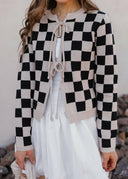 Poetic Ties Long Sleeve Checkered Cardigan-Cardigans-Rae Collective, Women's Online Fashion Boutique Located in Phoenix, Arizona (Scottsdale Area)