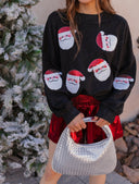 Santa Squad Sequin Knit Sweater-Sweaters-Rae Collective, Women's Online Fashion Boutique Located in Phoenix, Arizona (Scottsdale Area)