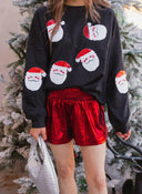 Santa Squad Sequin Knit Sweater-Sweaters-Rae Collective, Women's Online Fashion Boutique Located in Phoenix, Arizona (Scottsdale Area)