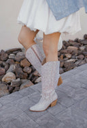 Nashville Full Rhinestone Western Knee-High Boots-Boots-Rae Collective, Women's Online Fashion Boutique Located in Phoenix, Arizona (Scottsdale Area)