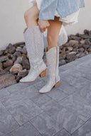 Nashville Full Rhinestone Western Knee-High Boots-Boots-Rae Collective, Women's Online Fashion Boutique Located in Phoenix, Arizona (Scottsdale Area)