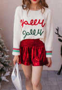 Tinsel Town Holly & Jolly Knit Sweater-Sweaters-Rae Collective, Women's Online Fashion Boutique Located in Phoenix, Arizona (Scottsdale Area)