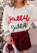 Tinsel Town Holly & Jolly Knit Sweater-Sweaters-Rae Collective, Women's Online Fashion Boutique Located in Phoenix, Arizona (Scottsdale Area)