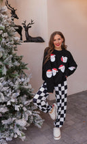 Santa Squad Sequin Knit Sweater-Sweaters-Rae Collective, Women's Online Fashion Boutique Located in Phoenix, Arizona (Scottsdale Area)