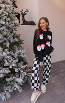 Santa Squad Sequin Knit Sweater-Sweaters-Rae Collective, Women's Online Fashion Boutique Located in Phoenix, Arizona (Scottsdale Area)