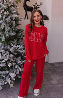 Just Jolly Corded Lounge Set-Loungewear-Rae Collective, Women's Online Fashion Boutique Located in Phoenix, Arizona (Scottsdale Area)