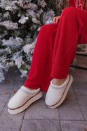 Fireside Kicks Sherpa Faux Fur Lined Slippers-Slippers-Rae Collective, Women's Online Fashion Boutique Located in Phoenix, Arizona (Scottsdale Area)