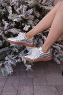 Silver Starlight Ribbon Lace Sneaker-Sneakers-Rae Collective, Women's Online Fashion Boutique Located in Phoenix, Arizona (Scottsdale Area)