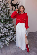 Pines & Peppermint Knit Merry Sweatshirt-Sweaters-Rae Collective, Women's Online Fashion Boutique Located in Phoenix, Arizona (Scottsdale Area)