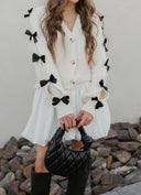 Mademoiselle Bow Sleeve Cardigan-Cardigans-Rae Collective, Women's Online Fashion Boutique Located in Phoenix, Arizona (Scottsdale Area)